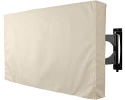 TV Hoes Waterdicht - TV Beschermhoes Outdoor - Televisie Beschermen - Weerbestendige Behuizing - 22-24 inch - Beige