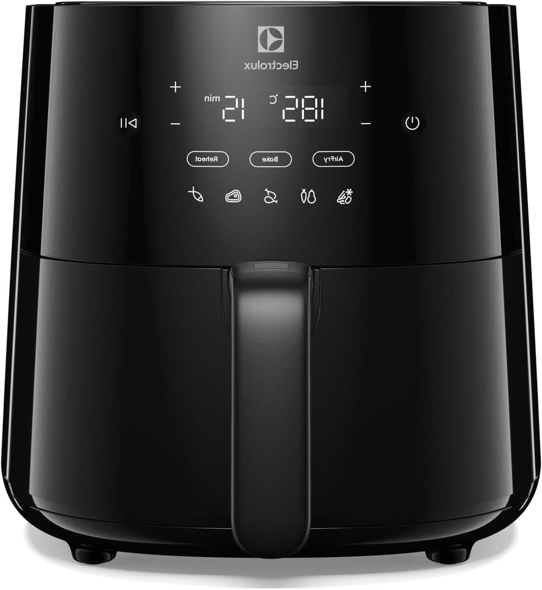 Heteluchtfriteuse - Airfryer Frituurpan - Gezond Frituren - 8 Voorgeprogrammeerde Programma's - 3.5 Liter - Zwart — afbeelding 1