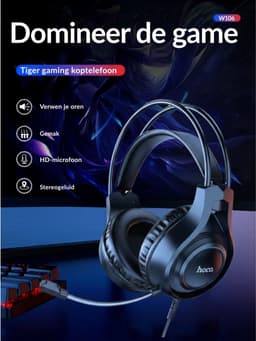 Gaming Headset met Microfoon - Headset PS4, PS5, Xbox One, Xbox Series en PC - 50mm Speakers — thumbnail 2