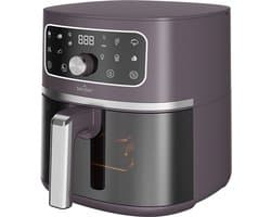 Swiss Haus® AF1805 Airfryer – 4.75L – 1500W – Met Kijkvenster – PFAS-vrij – 8 Programma’s – Digitale Airfryer – Heteluchtfriteuse – Paars