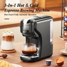 Seth Select 3-in-1 Capsule Koffiezetapparaat – Geschikt voor Nespresso & Dolce Gusto – Espresso & Cappuccino – Warm/Koud – Zwart — thumbnail 5