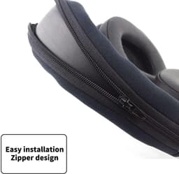 Allecto - - Headband Cover - Vervangingshoes - Geen gereedschap nodig - Zwart - Hoofdtelefoon bescherming - Geschikt voor ATH-MSR7 M50X M40X M30 M20X — thumbnail 2