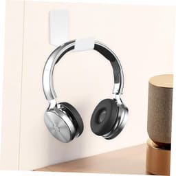 Koptelefoon Hanger - Headset Rek - Opbergen - Zelfklevend - 7.9 x 4.5 x 6.6 cm - Wit — thumbnail 3