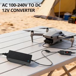 Auto Stroomadapter - Omvormer Transformator - Koelbox Bandenpomp - 120W 10A - 240V naar 12V — thumbnail 3
