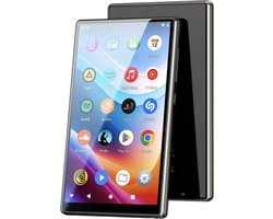 MP3-speler, 5 inch, met wifi, bluetooth-Fanvace 80 GB, Android, MP4-speler, 1080p IPS touchscreen, MP3-speler, HiFi met luidspreker, Spotify geïnstalleerd, Audible, Amazon Music, play-winkel