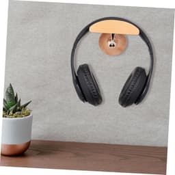 Koptelefoonstandaard Hout - Headset Houder - Aan Muur - Massief Hout Aluminium - 10 x 8 x 6.3 cm - Houtkleur — thumbnail 2