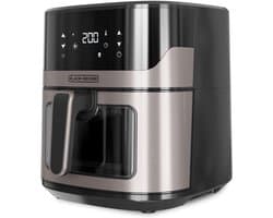 Airfryer Zonder Olie - Hetelucht Frituurpan - Gezond Bakken - Groot Volume 6.5L - 28x26x35cm - Zwart