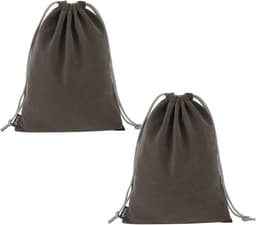 Hoofdtelefoon Opbergzak - Reis Headset Case - Veilig Vervoeren - Zachte Trekkoord Sluiting - 26.7 x 21.6 cm - Grijs — thumbnail 1