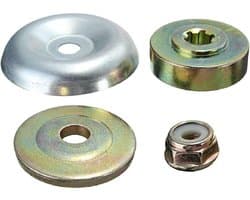 4 stuks vervangende metalen tandwielkast moer bevestigingsset voor bosmaaier, strimmer, grasmaaier, bosmaaier