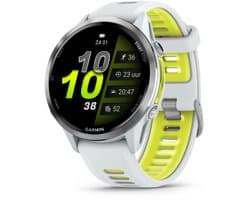 Garmin Forerunner 970 GPS Titanium Whitestone / amp yellow band