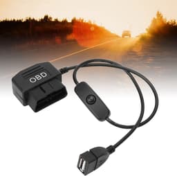 OBD2 Mini-USB Oplaadkabel voor Dashcam - 24 Uur Voeding met Schakelaar — thumbnail 3