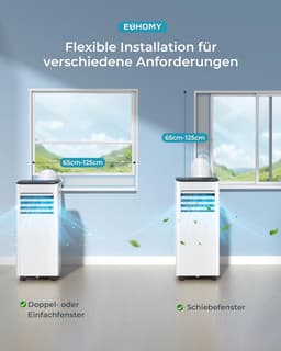 Jently mobiele airco - met afvoerslang - 7000 BTU koelvermogen - met afstandsbediening - energielabel A — thumbnail 4