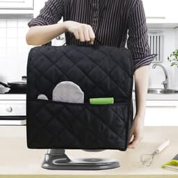 Stofhoes Mixer - Afdekhoes Keukenmachine - Keuken Organisatie - Met Opbergvakken - 36 x 23 x 36 cm - Zwart — thumbnail 3