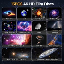 MakkelijkMooi LED Sterrenhemel Projector – Beamer - 13 Unieke Astronomische Projecties - 6 Lichtmodi - 1, 2 of 4 uur Timer — thumbnail 4