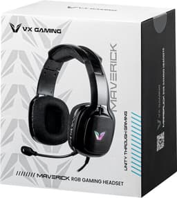 VX Gaming Maverick Gaming Headset met Microfoon - Bedraad - RGB Verlichting - Bluetooth - Geschikt voor PC / PS4 / PS5 / Xbox / PC (VX-243-BK) — thumbnail 4