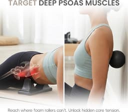 Psoas Release Tool - Hip Flexor Release Tool - Diepe Weefsel Massage - Triggerpunt Therapie - Ergonomisch Ontwerp - 2-delige Set - Voor Rug Bil En Heup — thumbnail 5