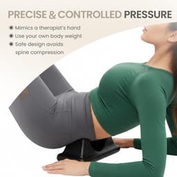 Psoas Release Tool - Hip Flexor Release Tool - Diepe Weefsel Massage - Triggerpunt Therapie - Ergonomisch Ontwerp - 2-delige Set - Voor Rug Bil En Heup — thumbnail 2