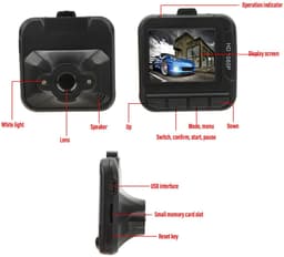 aladdien - Dash Cam - Auto Recorder - 1080P HD - 1.6 inch Scherm - Loop Recording - Geschikt voor Auto - Kleurenscherm — thumbnail 2