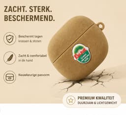 Grappige Kiwi Case voor AirPods 4 – Zachte Siliconen Beschermhoes met Uniek Kiwi Design, Shockproof, Lichtgewicht en Cadeauwaardig — thumbnail 3