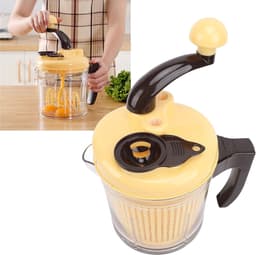 Handmatige Keukenmachine - Vleesmolen Groentehakker - Maaltijden Bereiden - Grote capaciteit 2500ml - 22D x 17B cm - Zilver — thumbnail 2