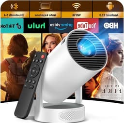 Mini beamer - Projector thuis - Film avond - 260 ANSI lumen - 200 inch - Wit — thumbnail 1
