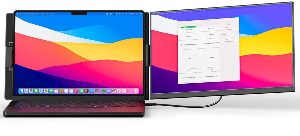 P5 15.6 Inch Full HD USB-C - Plug en Play - Draagbare monitor - Draagbaar scherm - Draagbare monitor voor laptop - Draagbaar scherm voor laptop - Portable beeldscherm - USB-C Monitor — afbeelding 1