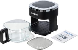 Digitale Airfryer - Hete Lucht Oven - Gezond Koken - Glazen Mand 360 Graden - 4.2 Liter - Zwart — thumbnail 4