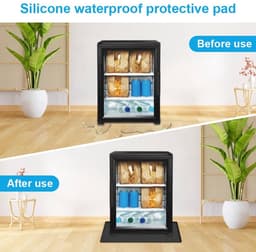 Wasmachine Cover 60x60 cm - Antislip Mat - Waterdicht en Flexibel - Geschikt voor Droger en Koelkast — thumbnail 5
