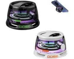 Mini Luidspreker - Bluetooth Speaker - Muziek Luisteren - Magnetische Bevestiging - 56x36mm - Zwart Wit