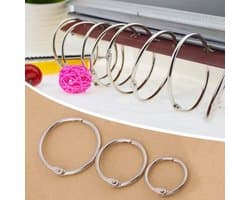 Eenvoudige binding ringen 38mm goud voor indexkaarten, boeken, albums en scrapbooks
