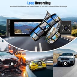 Dashcam Auto - Dubbele Camera - Veilig Rijden - Bewegingsdetectie - 3.16 Inch Display - Zwart — thumbnail 2