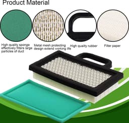 Dailygoods - Luchtfilter Grasmaaier - Vervangingsfilter - Efficiënte filtering - 17,98 x 11,94 x 3,81 cm - Voor BS 18-26 HP - Geschikt voor JD L120 LA... — thumbnail 3