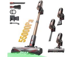 Proscenic P11 Ultra - Steelstofzuiger Draadloos - 550W - 55Kpa - Draadloze Stofzuiger - Ultralicht - 1,2 L Stofbak - 55 minuten - Snoerloze Stofzuiger