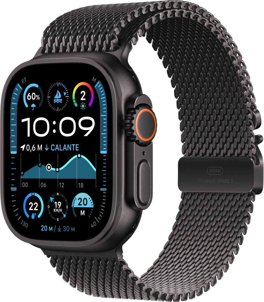 Apple Watch Ultra 2 4G 49mm Zwart Milanese Band M — afbeelding 1