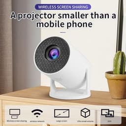 Dailygoody - Mini Projector - Draagbare Buitenprojector - Volledige HD 1080P - Wit - Wifi en Bluetooth - Geschikt voor Thuisbioscoop - Compact formaat — thumbnail 4