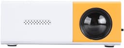 Dailygoody - Miniprojector - 4K - Draagbare LED-buitenhuisbioscoop - Geel en wit - Full HD - Kinderen - Compact formaat — thumbnail 1