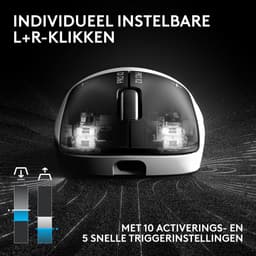 Logitech G PRO X2 SUPERSTRIKE - Gaming Muis - Rechtshandig - RF Wireless + USB Type-C - Optisch - 44000 DPI — thumbnail 5