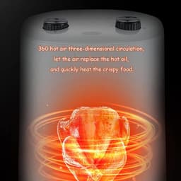 Luchtfriteuse Oven - Compacte Friteuse - Gezond Frituren - 85% Minder Vet - 3 Liter Capaciteit - Wit — thumbnail 2