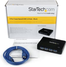 USB Hub - Verlengkabel Poorten - Extra Aansluitingen - Vier SuperSpeed Poorten - 5 Gbps - Zwart — thumbnail 2