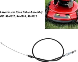 Dailygoods- Gaskabel Universeel - Kabelassemblage - Geschikt voor Grasmaaiers 71221/71227 - Metaal - OEM 99-6837/99-5826 - 1 Stuk - Grasmaaierkabel — thumbnail 4