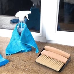 Kleine Bezem Set - Mini Veegset - Bureau Schoonmaken - Magnetische Bevestiging - Compact Formaat - Houtkleur — thumbnail 5
