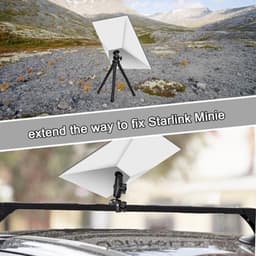 Statiefadapter voor Starlink Mini, statiefadapter van aluminiumlegering met conversieschroef Statiefaccessoires voor Starlink Mini (zwart) — thumbnail 4