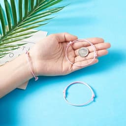 50 stuks handgemaakte Koreaanse gewaxte polyester armbanden in roze, verstelbaar en ideaal als vriendschapsarmbanden voor dagelijks draagcomfort — thumbnail 2