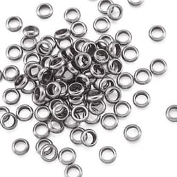 100 stuks roestvrijstalen ringafstandskralen van 4 x 15 mm met 2 mm gat, metalen stopkralen voor sieraden maken, duurzaam en stevig materiaal — thumbnail 4