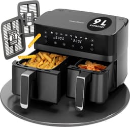 ProfiCook FR 1295 H -Dubbele Heteluchtfriteuse - 9 Liter (1x5.5L +1x 3.5L) — thumbnail 7