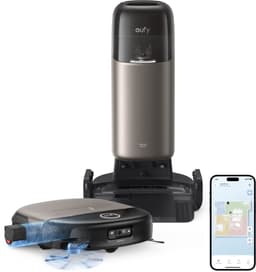 eufy S2 Nieuw 2026 Stofzuiger- en Dweilrobot HydroJet, 30kPa AeroTurbo™ 2.0-Zuigkracht, Vloerreinigingssysteem 2.0, EcoClean™ Elektrolyse, Randreiniging, Haarvrije DuoSpiral™ Borstels, 12-in-1 UniClean™ Station — thumbnail 1