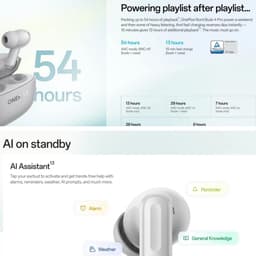 OnePlus Nord Buds 4 Pro - Draadloze Oordopjes - Bluetooth 6.0 - 54u Batterij - Active Noise Cancelling - Raven Black — thumbnail 4