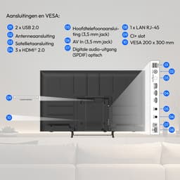 MEDION 108 cm (43 Zoll) Fernseher (Smart-TV, Dolby Vision HDR, HBO Max, MagentaTV, Prime Video, Disney+, DAZN, Paramount+, Dolby Atmos, VIDAA Store, PVR, Bluetooth, MD 843302) — thumbnail 3