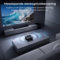ULTIMEA Apollo P40 - Smart Projector, Native 1080P met Autofocus&6D Trapeziumcorrecti, 700 ANSI Lumen, 4K Thuisbioscoop Beamer, Zwart — thumbnail 3