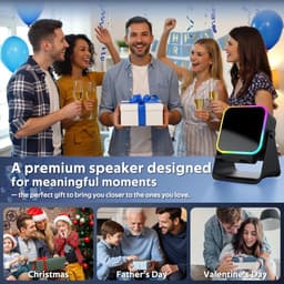 Inductie Speaker met Telefoonhouder – Bluetooth Luidspreker – Draadloze Smartphone Versterker – Compact & Multifunctioneel – Voor Bureau, Thuis & Reizen — thumbnail 3